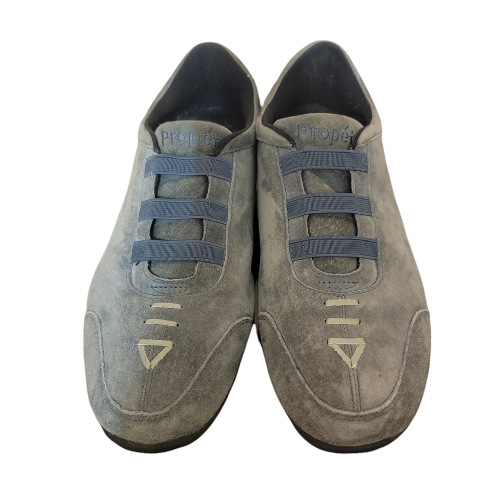 Propet‎ Typhoon Womens Suede Grey Slip On Sneakers Size 10